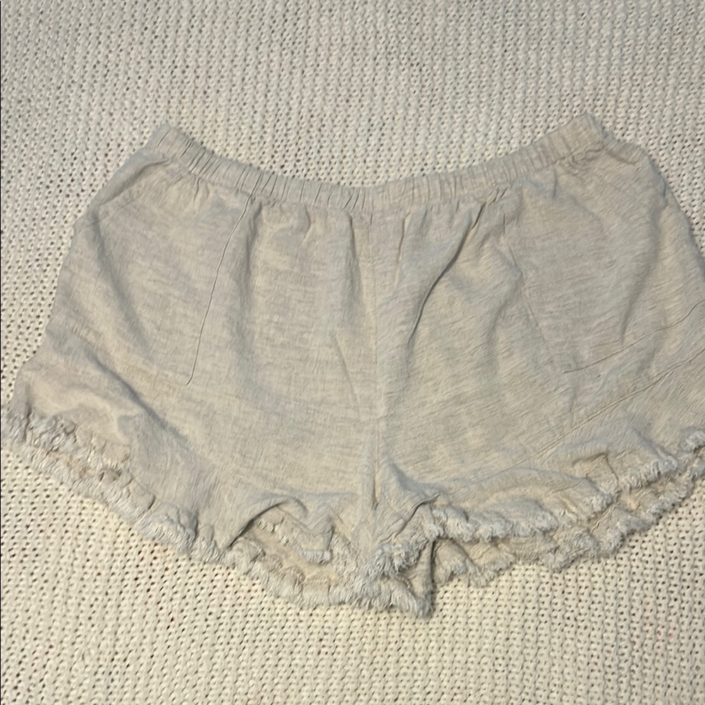 Umgee Linen Blend Pull on Shorts Woman’s Size XL